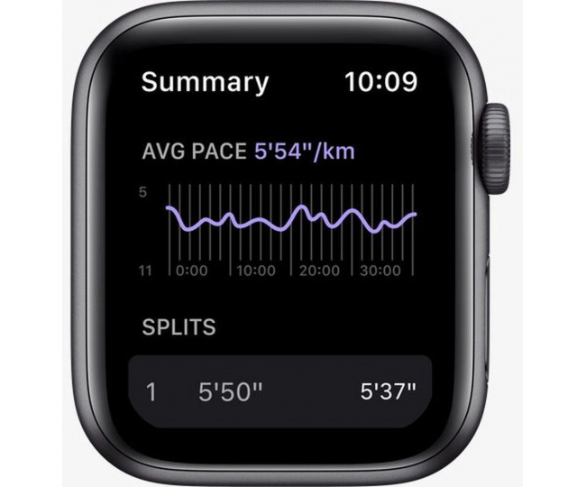Apple Watch Nike SE GPS 44mm Space Grey Aluminium Case with Anthracite/Black Nike Sport Band (MKQ83) 